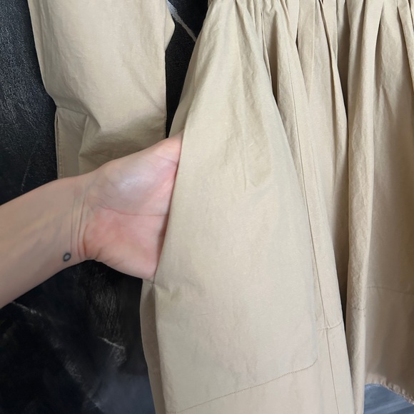 Maje Ralix Tie-Cuff Shirt Dress - Smocked Waist - Size 3 - Picture 12 of 14